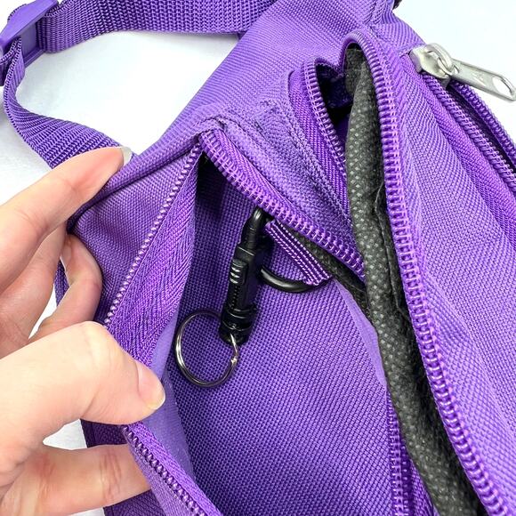 Everest Purple Multi Zip Fanny Pack - Picture 7 of 7